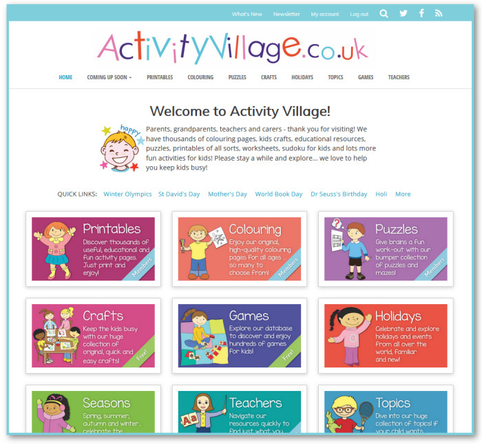 ActivityVillage.co.uk - Providing inspiration and activities for teachers and parents since 2000